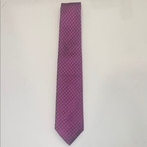 Saks Fifth Avenue Pink Geometric Tie